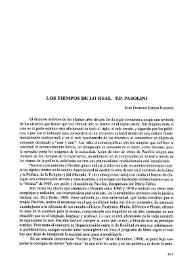 Los tiempos de lo real. P.P. Pasolini / José Dionisio Espejo Paredes | Biblioteca Virtual Miguel de Cervantes