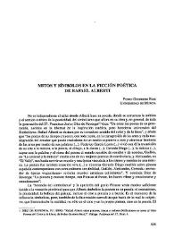 Mitos y símbolos en la ficción poética de Rafael Alberti  / Pedro Guerrero Ruiz | Biblioteca Virtual Miguel de Cervantes
