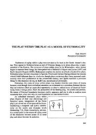 The play within the play as a model of fictionality 
 / Yael Halevi-Wise | Biblioteca Virtual Miguel de Cervantes