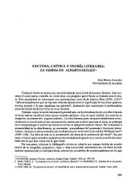 Lectura, crítica y teoría literaria: "La tierra de Alvargonzález" / José Heras Sánchez  | Biblioteca Virtual Miguel de Cervantes