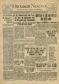 Oaxaca Nuevo : Diario de Información. Núm. 8365, martes 6 de enero de 1942 | Biblioteca Virtual Miguel de Cervantes