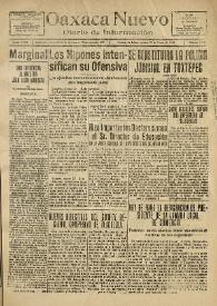 Oaxaca Nuevo : Diario de Información. Núm. 8371, martes 13 de enero de 1942 | Biblioteca Virtual Miguel de Cervantes