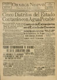 Oaxaca Nuevo : Diario de Información. Núm. 8373, jueves 15 de enero de 1942 | Biblioteca Virtual Miguel de Cervantes