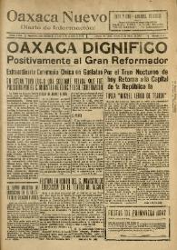 Oaxaca Nuevo : Diario de Información. Núm. 8431, martes 24 de marzo de 1942 | Biblioteca Virtual Miguel de Cervantes
