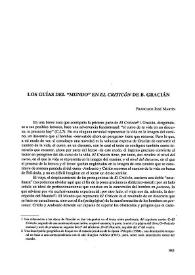 Los guías del "Mundo" en "El Criticón" de B. Gracián  / Francisco José Martín | Biblioteca Virtual Miguel de Cervantes