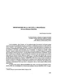 Dimensiones de la ficción: a propósito de "La orilla oscura"  / José Enrique Martínez Fernández  | Biblioteca Virtual Miguel de Cervantes