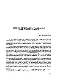 Condición radical de la "ficcionalidad" en el universo humano  / Estanislao Ramón Trives  | Biblioteca Virtual Miguel de Cervantes