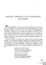 Guillén, Sobejano y "Las Granadas" de Valéry / Francisco Javier Díez de Revenga | Biblioteca Virtual Miguel de Cervantes