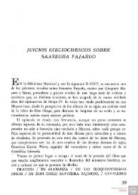 Juicios dieciochescos sobre Saavedra Fajardo / Francisco Javier Díez de Revenga | Biblioteca Virtual Miguel de Cervantes