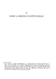Sobre la rigidez constitucional / Joaquín Varela Suanzes-Carpegna | Biblioteca Virtual Miguel de Cervantes