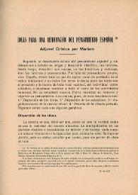 Ideas para una renovación del pensamiento español / Albino, Obispo de Tenerife | Biblioteca Virtual Miguel de Cervantes