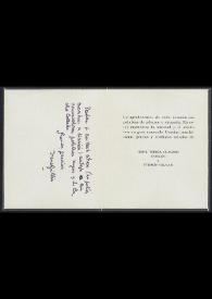 Tarjeta de Irene Guillén a José Carlos Rovira. Málaga, enero de 1984 | Biblioteca Virtual Miguel de Cervantes