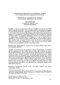 Referencias intertextuales sobre el cuerpo en la poesía de Ana María Martínez Sagi / Marina Bianchi | Biblioteca Virtual Miguel de Cervantes