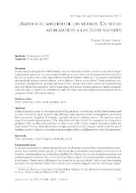 "Aristoi" o el gobierno de los mejores. Un nuevo acercamiento a las élites nazaríes / Sandra Suárez García | Biblioteca Virtual Miguel de Cervantes