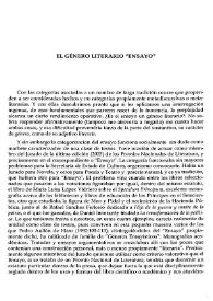 El género literario "Ensayo" | Biblioteca Virtual Miguel de Cervantes
