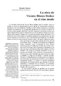 La obra de Vicente Blasco Ibáñez en el cine mudo 
 / Román Gubern | Biblioteca Virtual Miguel de Cervantes