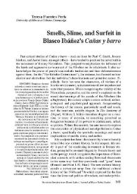 Smells, Slime, and Surfeit in Blasco Ibáñez’s "Cañas y barro"  / Teresa Fuentes Peris | Biblioteca Virtual Miguel de Cervantes