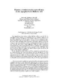 Figuras y reminiscencias quevedianas en las "Aguafuertes" de Roberto Arlt  / Fernando Rodríguez Mansilla | Biblioteca Virtual Miguel de Cervantes