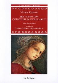 Fra Filippo Lippi : cancionero de Lucrezia Buti / Vicente Quirarte | Biblioteca Virtual Miguel de Cervantes