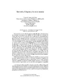 Quevedo, Góngora y la "carne momia"  / Víctor de Lama de la Cruz  | Biblioteca Virtual Miguel de Cervantes
