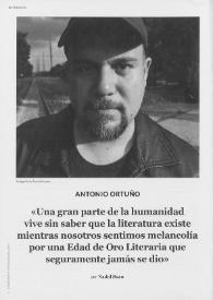 Entrevista a Antonio Ortuño  / José María Nadal Suau  | Biblioteca Virtual Miguel de Cervantes