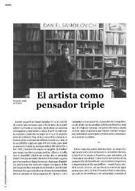 Daniel Samoilovich: el artista como pensador triple  / por Mercedes Cebrián  | Biblioteca Virtual Miguel de Cervantes