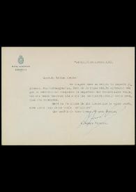 Carta de Alonso Zamora Vicente a José Carlos Rovira. Madrid, 17 de diciembre de 1983 | Biblioteca Virtual Miguel de Cervantes