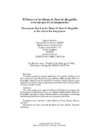 El Bosco en las "Rimas de Tomé de Burguillos" o los riesgos de la imaginación  / Ignacio Arellano | Biblioteca Virtual Miguel de Cervantes