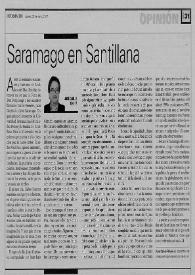 Saramago en Santillana / José Carlos Rovira | Biblioteca Virtual Miguel de Cervantes