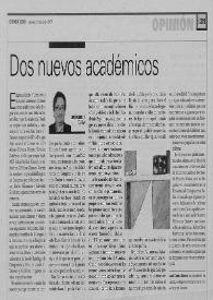 Dos nuevos académicos / José Carlos Rovira | Biblioteca Virtual Miguel de Cervantes