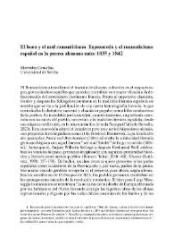 El buen y el mal romanticismo. Espronceda y el romanticismo
español en la prensa alemana entre 1835 y 1842 / Mercedes Comellas | Biblioteca Virtual Miguel de Cervantes