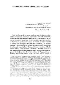 La máscara como diagrama: "Vuelta" / Antonio Carreño González  | Biblioteca Virtual Miguel de Cervantes