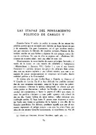 Las etapas del pensamiento de Carlos V  / José Antonio Maravall | Biblioteca Virtual Miguel de Cervantes