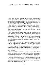 Un recuerdo que se suma a un homenaje / Ignacio Aguilera | Biblioteca Virtual Miguel de Cervantes