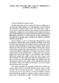 Carta que escribe don Luis de Góngora a Dámaso Alonso / por la transcripción Luis Jiménez Martos | Biblioteca Virtual Miguel de Cervantes