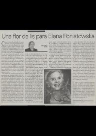 Una flor de lis para Elena Poniatowska / José Carlos Rovira | Biblioteca Virtual Miguel de Cervantes