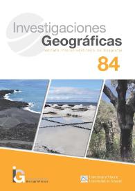Investigaciones Geográficas. Núm. 84, 2025 | Biblioteca Virtual Miguel de Cervantes
