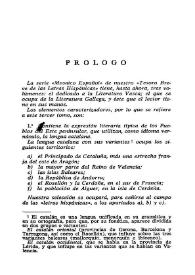 Prólogo a "Tesoro breve de las letras hispánicas. Serie mosaico español III. Literaturas catalana, valenciana y balear"  / Guillermo Díaz-Plaja | Biblioteca Virtual Miguel de Cervantes