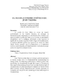 El neoplatonismo poético de Juan Valera / Emilio José Ocampos Palomar | Biblioteca Virtual Miguel de Cervantes