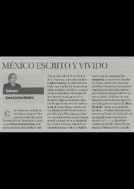 México escrito y vivido / José Carlos Rovira | Biblioteca Virtual Miguel de Cervantes
