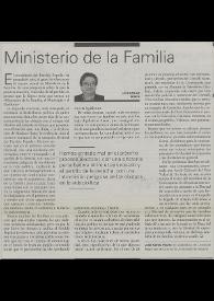 Ministerio de la Familia / José Carlos Rovira | Biblioteca Virtual Miguel de Cervantes