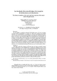 Las facultades literarias del alma y la recepción de la literatura en la Ilustración  / María José Rodríguez Sánchez de León | Biblioteca Virtual Miguel de Cervantes