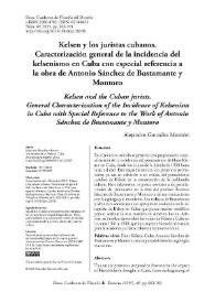 Kelsen y los juristas cubanos. Caracterización general de la incidencia del kelsenismo en Cuba con especial referencia a la obra de Antonio Sánchez de Bustamante y Montoro  / Alejandro González Monzón | Biblioteca Virtual Miguel de Cervantes