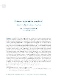 Pirárselas: subjetivación y analogía / José Luis Cifuentes Honrubia | Biblioteca Virtual Miguel de Cervantes