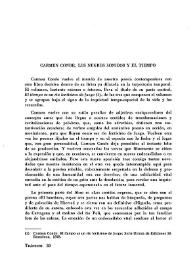 Carmen Conde, los negros sonidos y el tiempo / Francisco Javier Díez de Revenga | Biblioteca Virtual Miguel de Cervantes