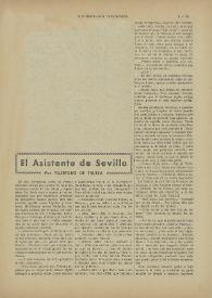 El Asistente de Sevilla / por Telesforo de Trueba | Biblioteca Virtual Miguel de Cervantes