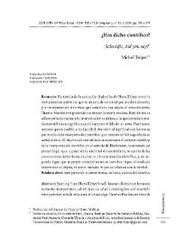 ¿Has dicho científico?   / Michel Troper ; traducción del francés de Catalina Tassin Wallace | Biblioteca Virtual Miguel de Cervantes