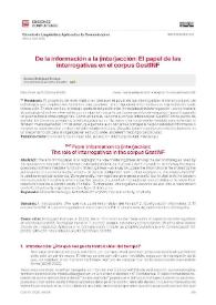De la información a la (inter)acción: El papel de las interrogativas en el corpus GestINF / Susana Rodríguez Rosique | Biblioteca Virtual Miguel de Cervantes