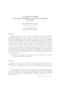 La chispa de la rima: rasgos de oralidad en la poesía española reciente / Susana Rodríguez Rosique, Luis Bagué Quílez | Biblioteca Virtual Miguel de Cervantes