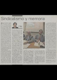Sindicalismo y memoria / José Carlos Rovira | Biblioteca Virtual Miguel de Cervantes